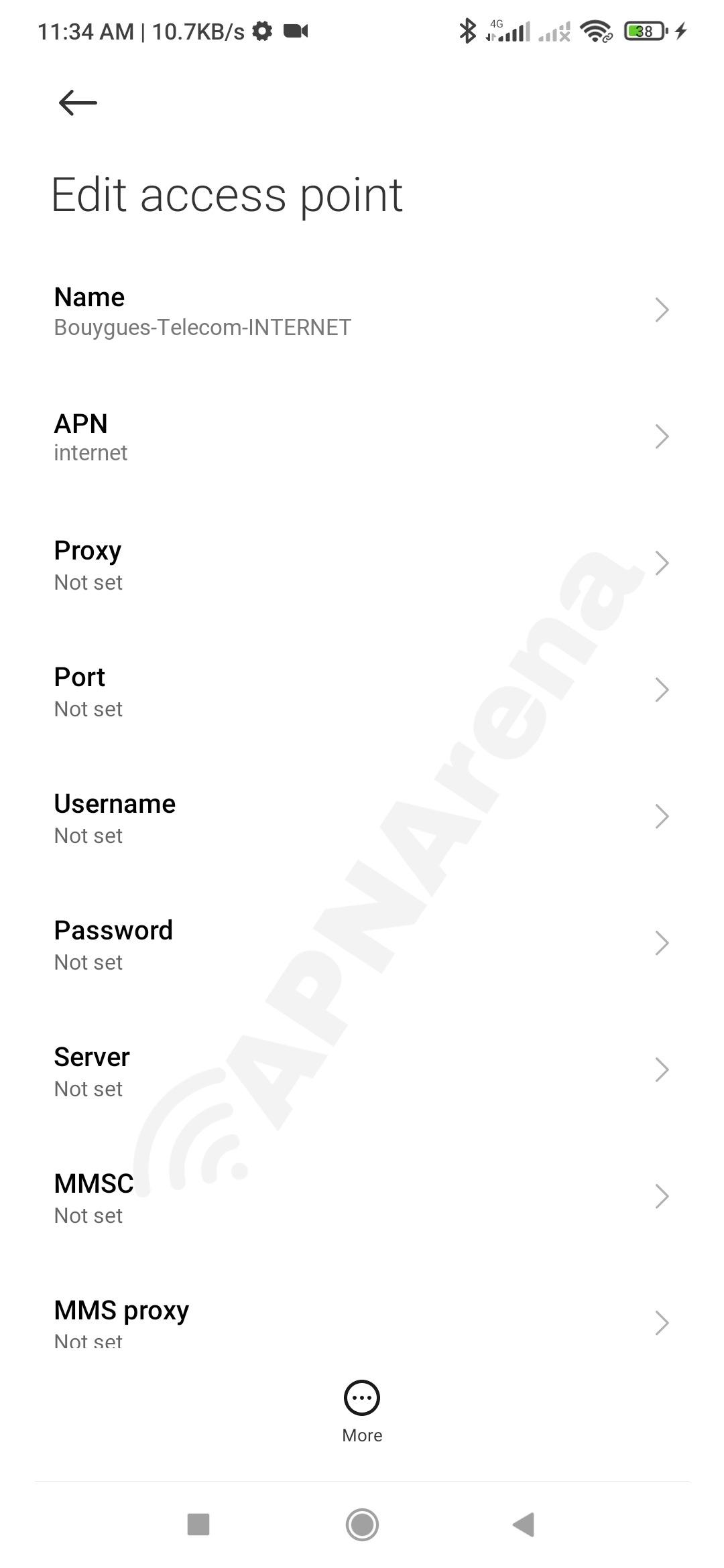 Bouygues Telecom APN Settings for Android