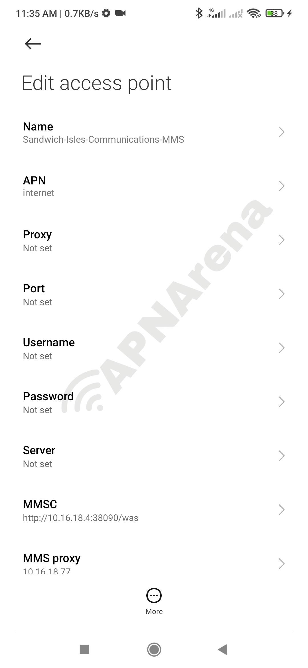 Sandwich Isles Communications MMS Settings for Android