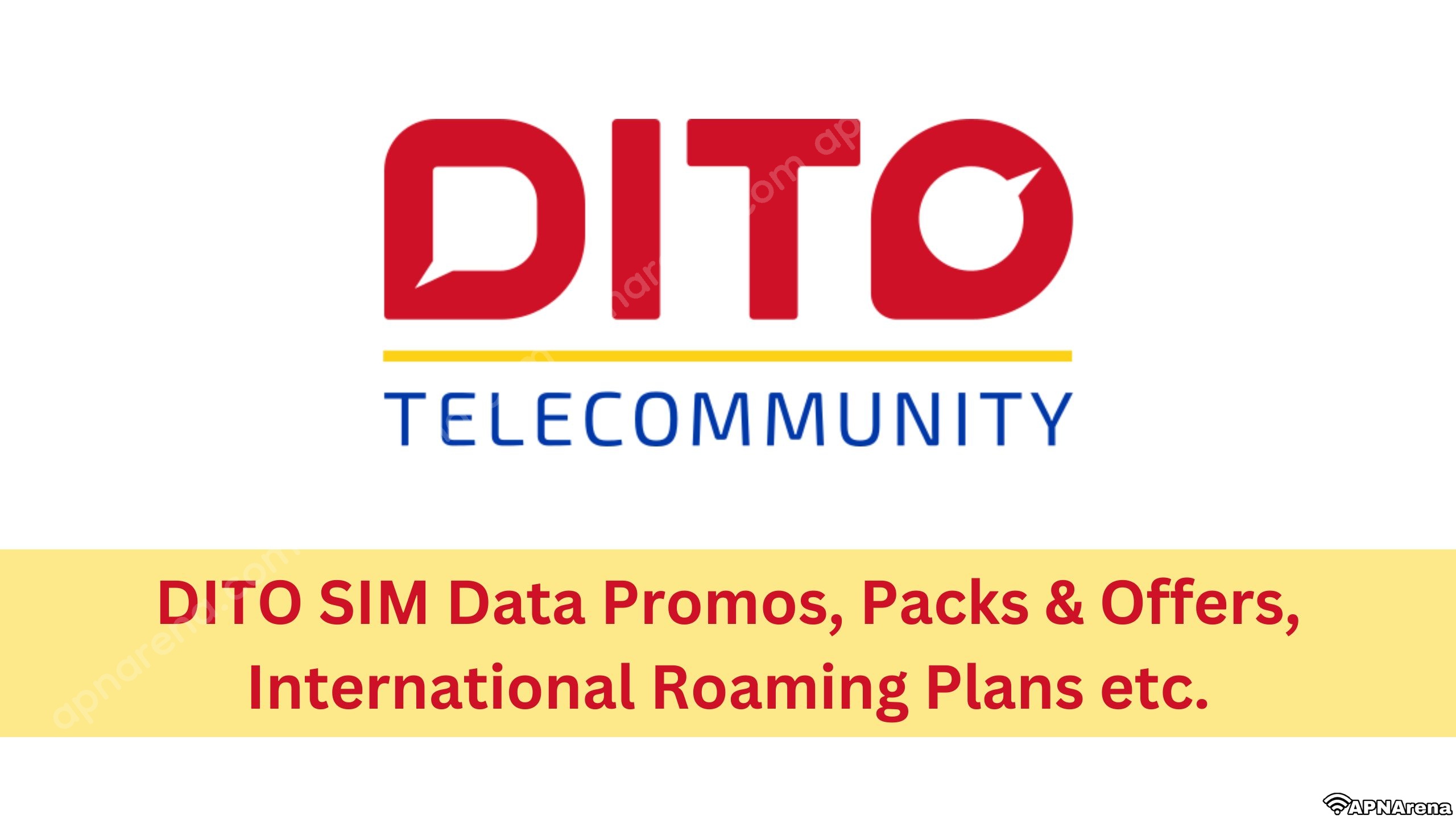 DITO SIM Promos Internet Offers Package List and Roaming 