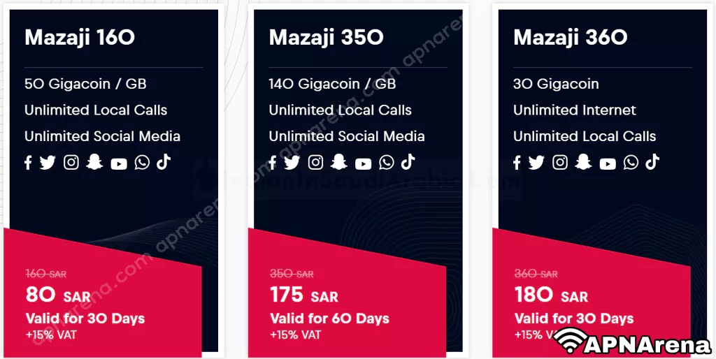 Red Bull Mobile Prepaid Mazaji Plans